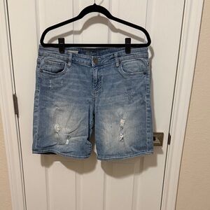 Kut from the Kloth Light Blue Distressed Jean Shorts
